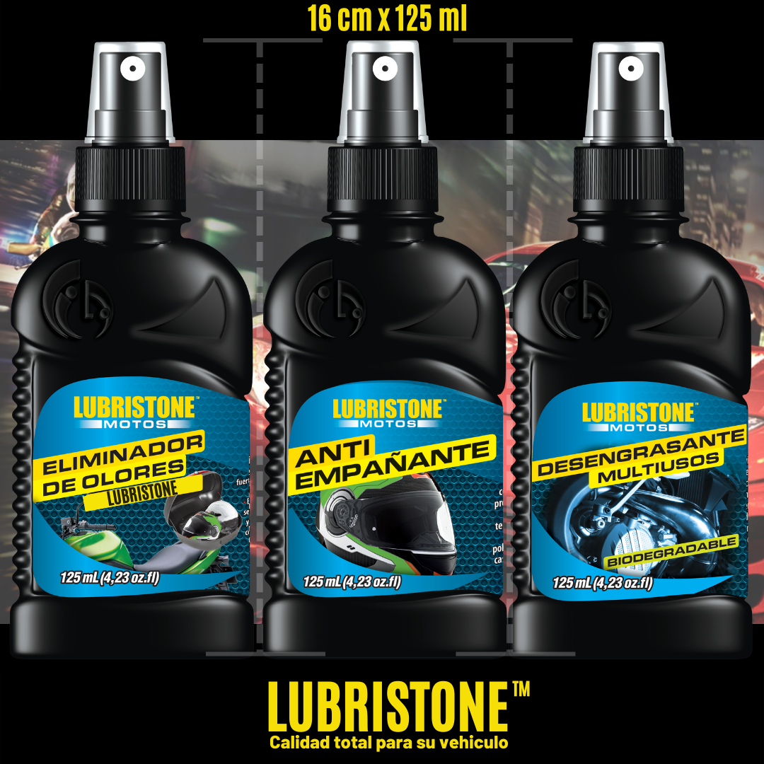 COMBO PREMIUM DE LIMPIEZA Y COMODIDAD LUBRISTONE® - Viaja con una visibilidad perfecta y con un aroma inigualable